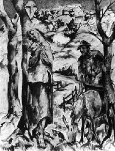 Flucht Nach Agypten by Fritz Burmann