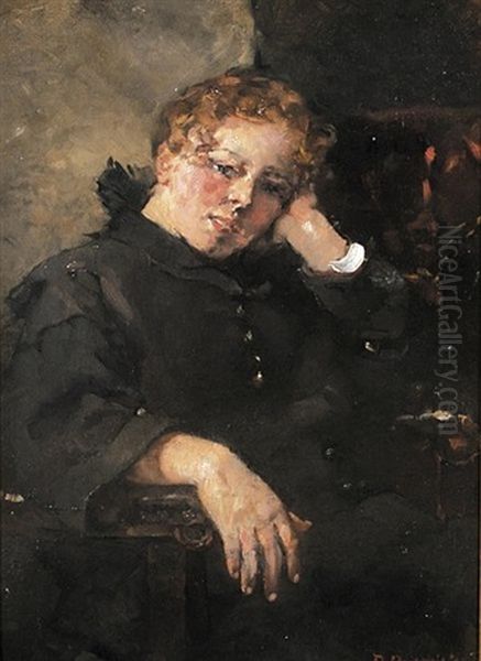 Sitzende Junge Frau - view 1