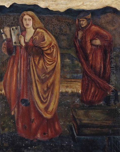 Merlin And Nimue From Le Morte D'arthur - view 1