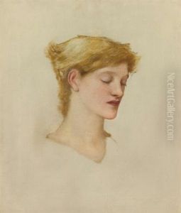 Head Of A Woman by Edward Burne-Jones