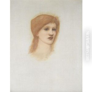 Portrait Of Bessie Keene (for Vespertina Quies, Study) by Edward Burne-Jones