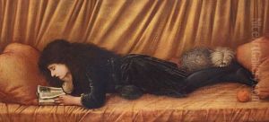 Portrait Of Katie Lewis by Edward Burne-Jones