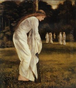St. George And The Dragon: The Princess Tied To The Tree by Edward Burne-Jones