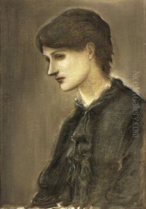 Portrait Of Mrs. William J. Stillman, Nee Marie Spartali by Edward Burne-Jones