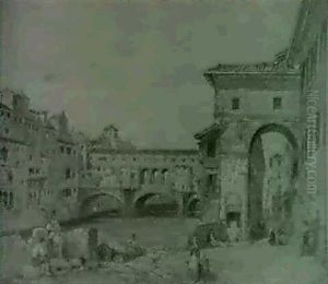 The Ponte Vecchio, Florence by William H. Burnett