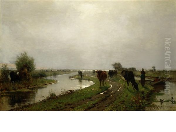 On The Y, Near Amsterdam, Early Morning - view 1