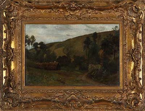 Gehoft In Hugeliger Landschaft - view 1