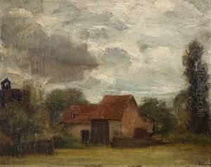 Gehoft Nach Dem Gewitter by Karl Peter Burnitz