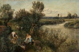 Rest At The Waterside by Karl Peter Burnitz