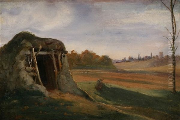 Franzosische Landschaft Mit Viehunterstand - view 1