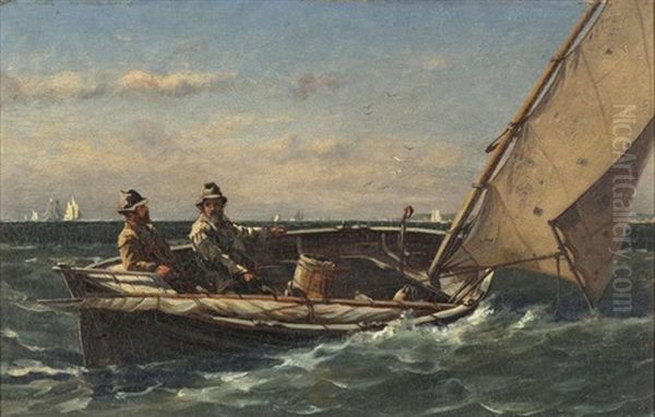 Two Fishermen In A Dory - view 1