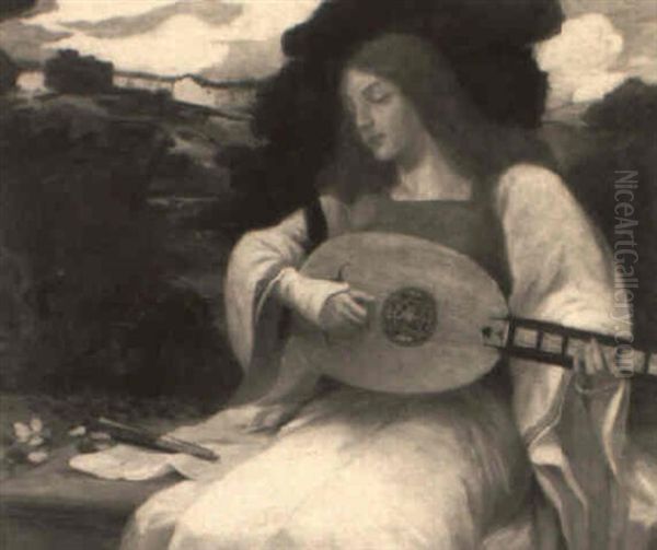 Lady With A Cithern - view 1