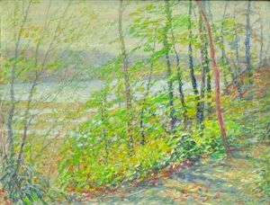 Woods By The Connecticut River by George B. Burr