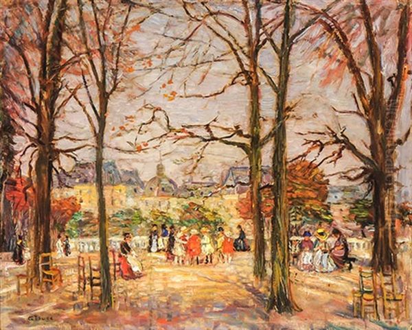 Parisian Park Scene - view 1