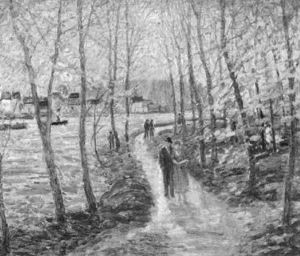 Spring Walk Along The Connecticut by George Brainard Burr