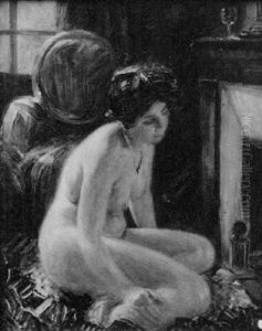 Nude By Fireplace Nude By Fireplace