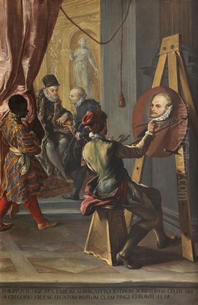 Fabio Albergati Received By Philipp Ii Of Spain (collab W/workshop) - view 1