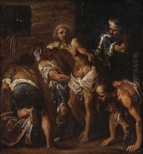 Le Christ A La Colonne by Giovanni Antonio Burrini