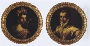 Ritratto Di Fanciulla Con Un Anello Nella Mano Sinistra Presso Un Tavolo Coperto Da Un Drappo Verde Ritratto Di Fanciulla Con Un Anello Nella Mano Sinistra Presso Un Tavolo Coperto Da Un Drappo Verde