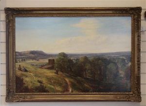 The Edge Hills From Burton Bassett by Charles Thomas Burt