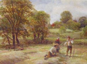 The Harvester's Lunch by Charles Thomas Burt