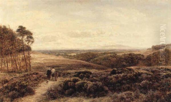 Extensive Landscape With Figures Following A Path - view 1