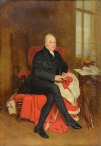 Portrait Of Baron/judge Richard Pennefather by Frederic William Burton