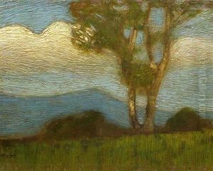 Paesaggio Con Le Nuvole by Ettore Burzi
