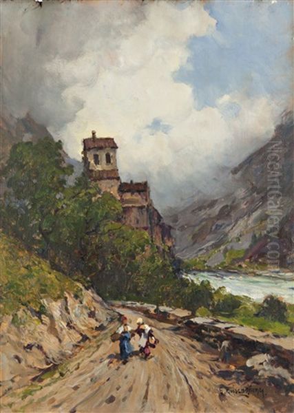 Paesaggio Fluviale Con Figure - view 1