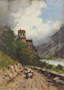 Paesaggio Fluviale Con Figure