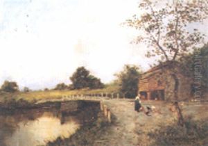 Paesaggio Con Casa Colonica by Giuseppe Buscaglione