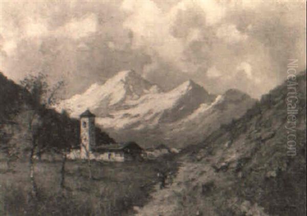 Paesaggio Montano Con Chiesetta - view 1