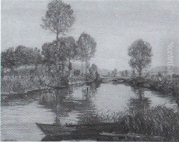 Wiesenlandschaft An Der Leine - view 1