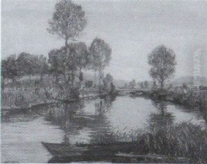 Wiesenlandschaft An Der Leine by Arnold Busch