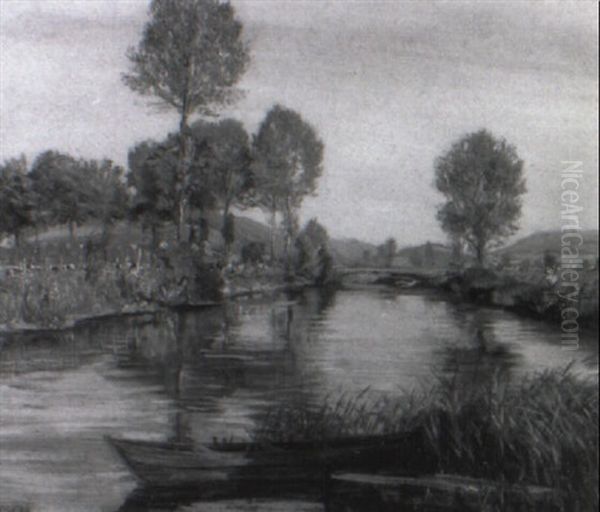 Fluslauf In Wiesenlandschaft - view 1