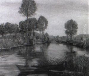 Fluslauf In Wiesenlandschaft