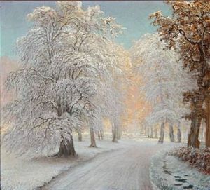 Sunny Winter Day In The Woods by Peter Johan Valdemar Busch