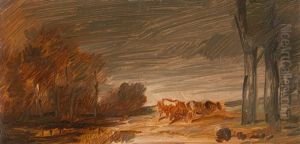Landscape With Two Cows