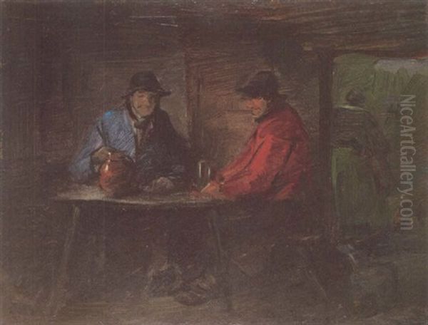 Interieur Mit Rot- Und Blaujacke - view 1