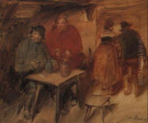 Wirtshausszene by Wilhelm Busch