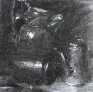 Stilleben Mit Drei Kr_gen by Wilhelm Busch
