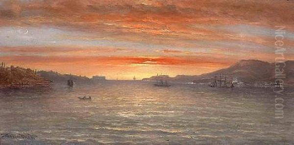Sunset On San Francisco Bay - view 1