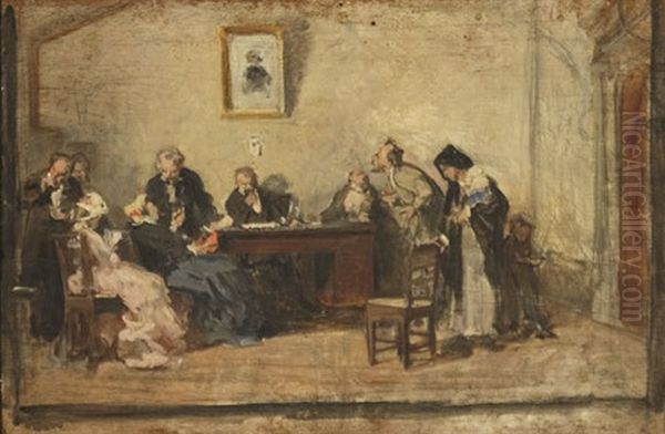 La Lettura Del Testamento (sketch) - view 1