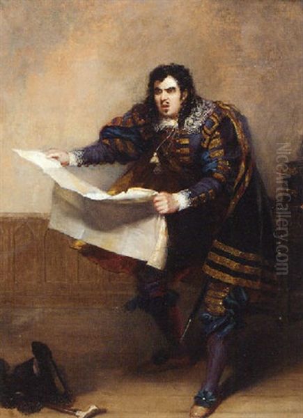 Portrait Of John Van Den Hoff, As Sir Giles Overreach - view 1