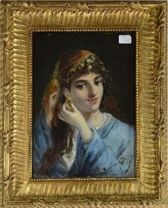 Jeune Orientale by Joseph Emmanuel van den Bussche