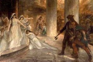 Scene Historique Dans Un Palais