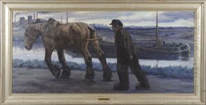 Le Chemin De Hallage by Constant (Eugene) de Busschere