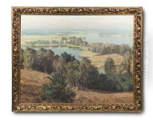 Seenlandschaft Mit Birkenhain