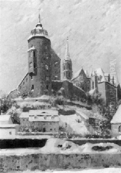Ansicht Von Meissen Im Winter - view 1
