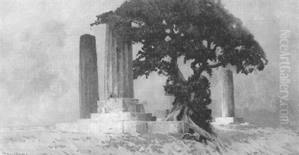 Reste Des Jupitertempels Auf Taormina - view 1